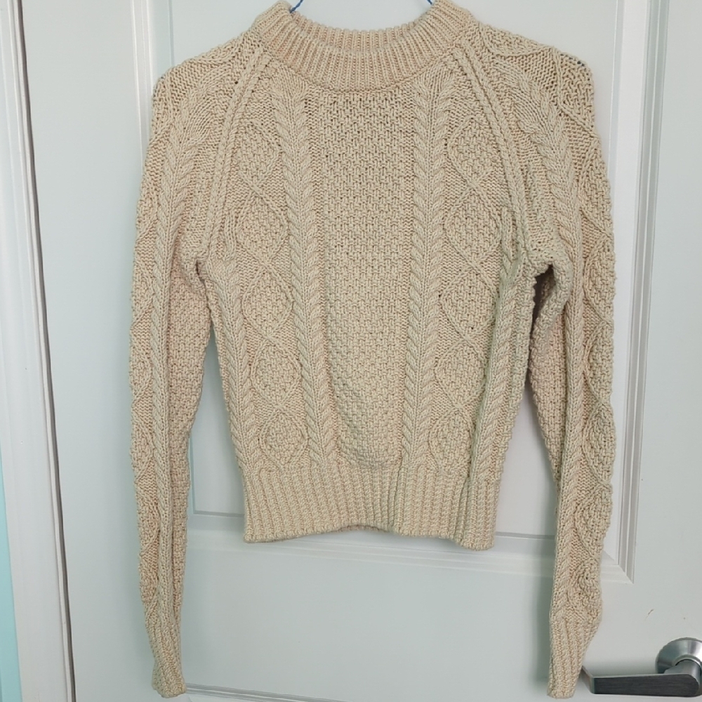 Classic Cotton Cable Knit Sweater